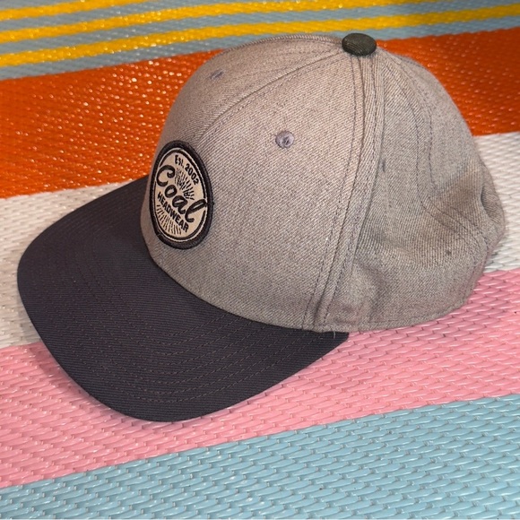 Coal 2002 Headwear Gray Black Cap Hat Men Size - Picture 3 of 7